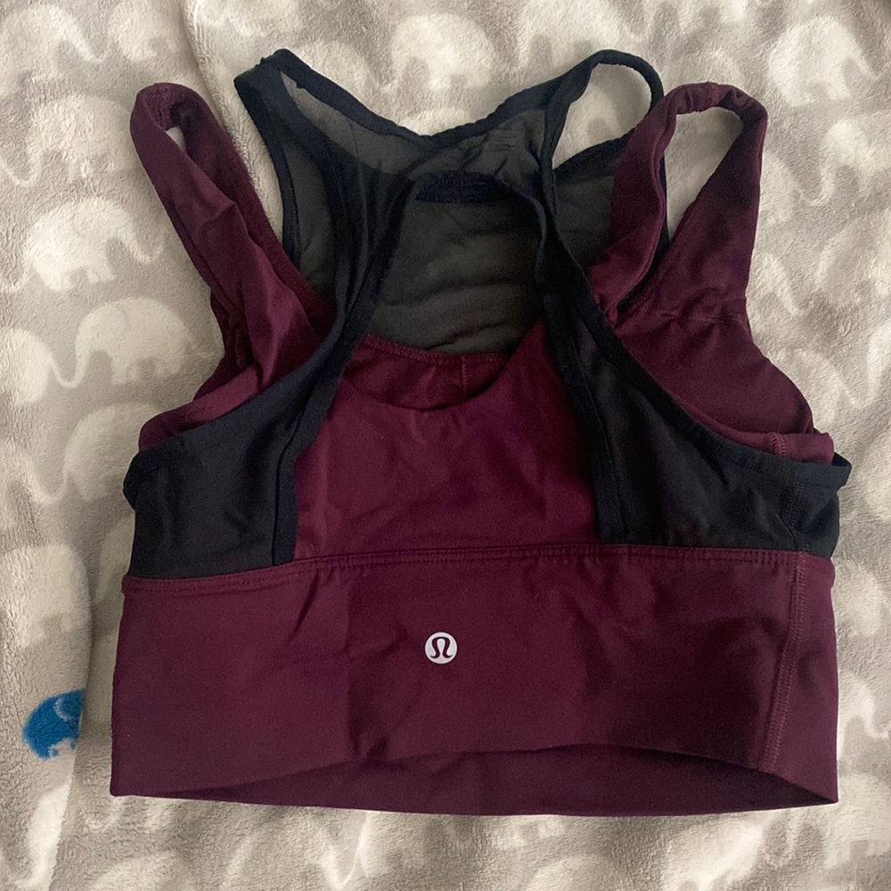 Lululemon Size 4 crop double layer tank